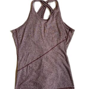 The North Face cross back lightweight purple tank sz M